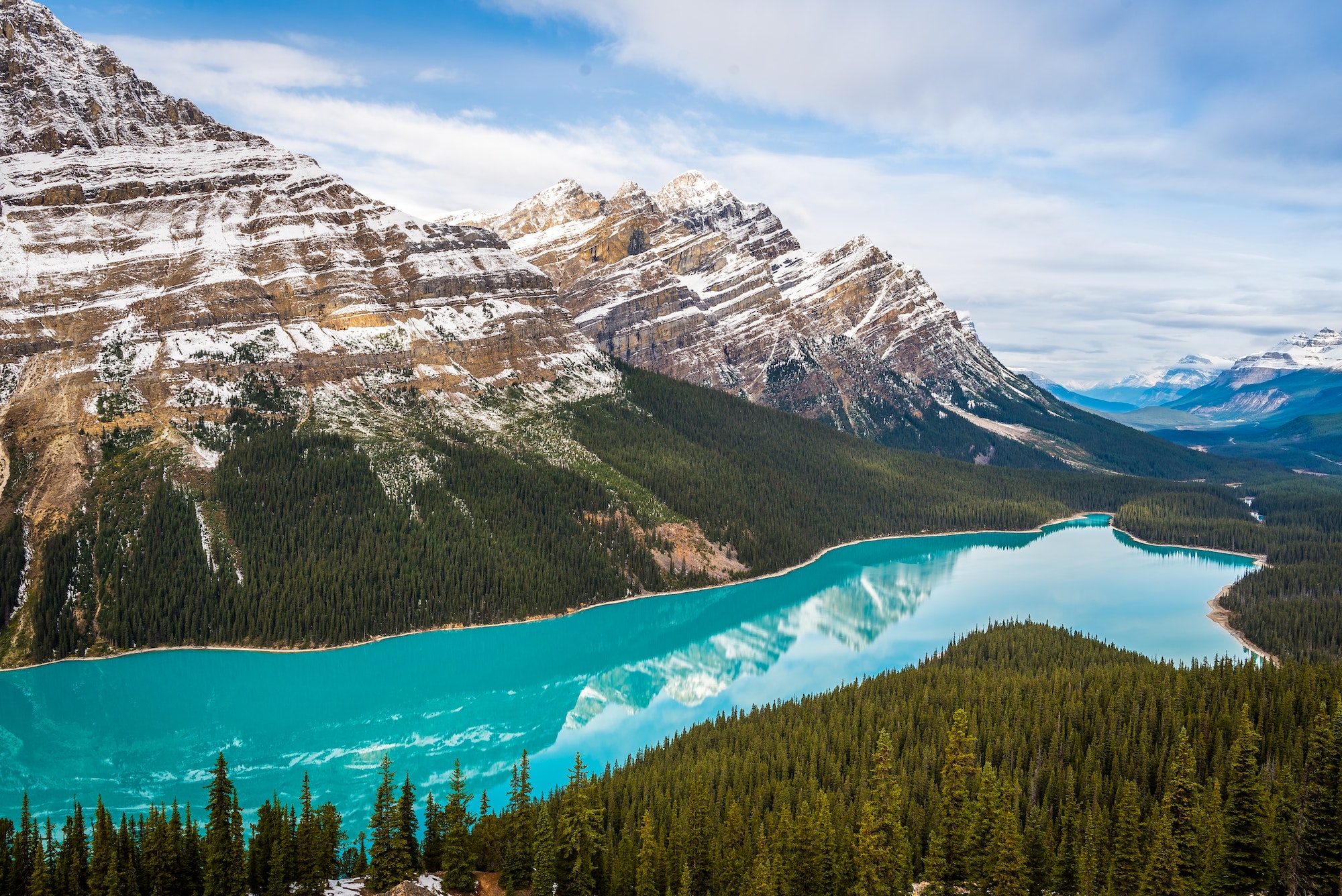 Beautiful Peyto lake in jasper national park Alberta Canada